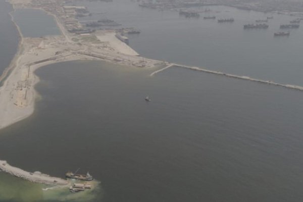 Breakwater of the new port in Alexandria with length of 5 km (1)