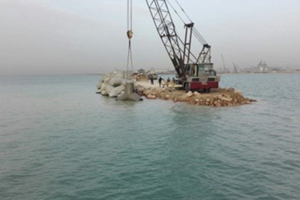 Breakwater of the new port in Alexandria with length of 5 km (5)