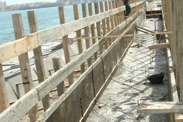 Construction of seawall in Alexandria Port (5)